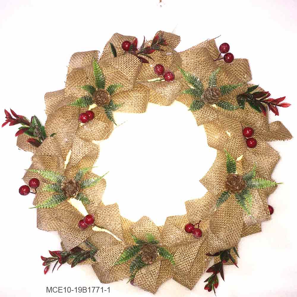 Linen Wreath & garland E Se