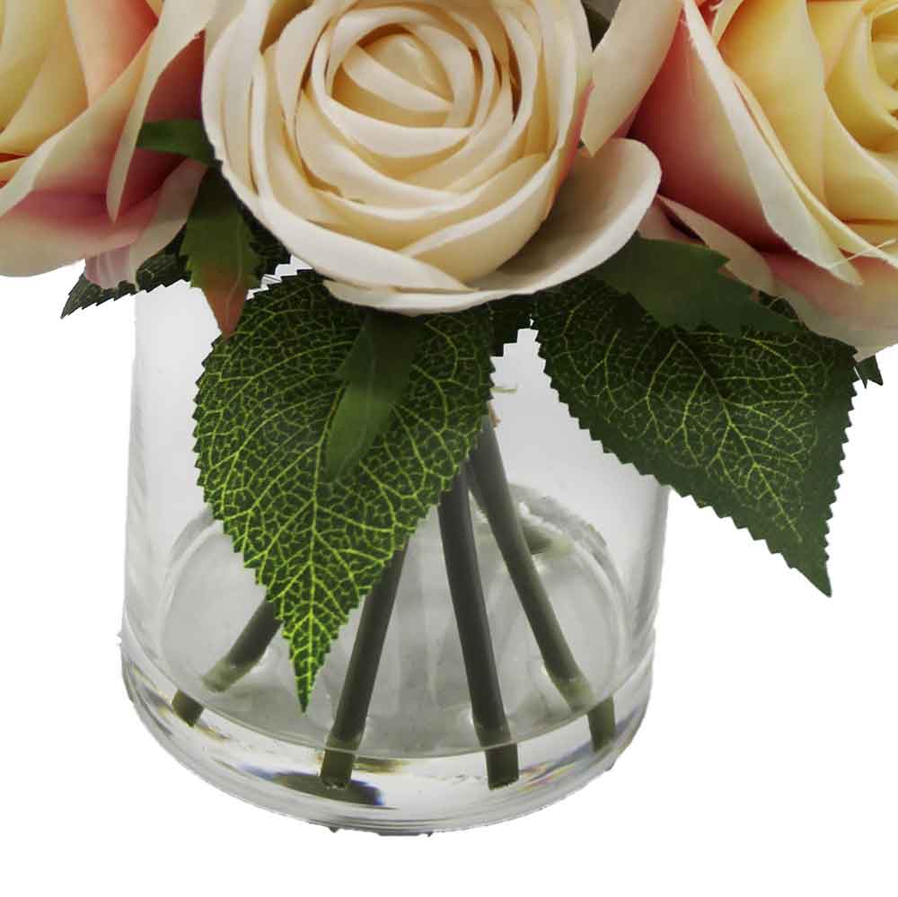 MC3011 Mixed Rose in Glass