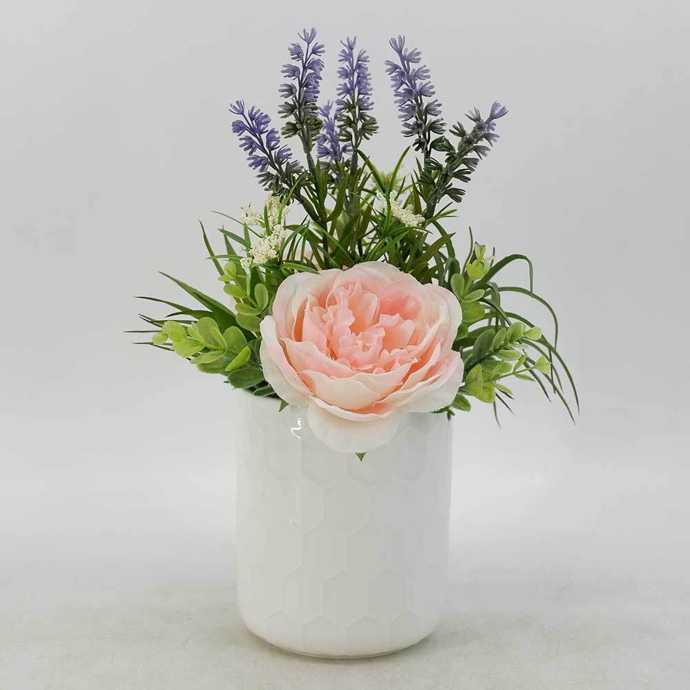 MC19-6919P 12.5＂H Rose&lavender mixed