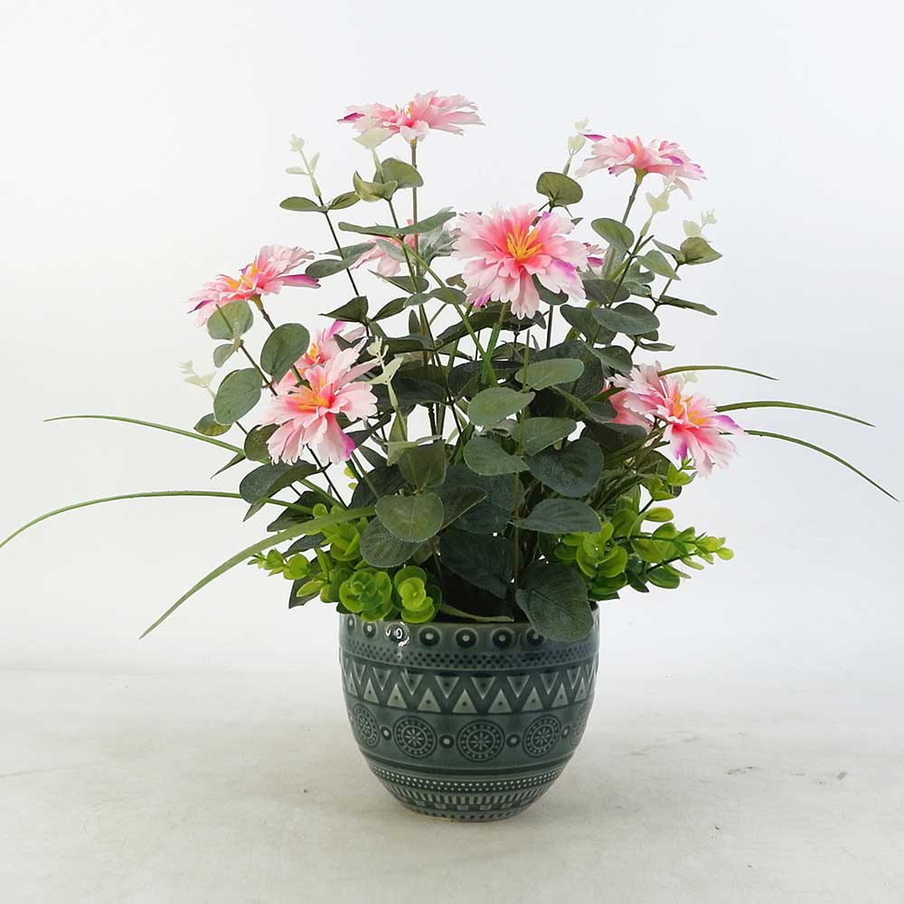 MC19-7538P 15＂H Pink chrysanthemum